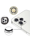 ALLY İphone 12 Pro 3D Metal Çerçeveli Kamera Lens Koruyucu