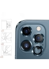 ALLY İphone 12 Pro 3D Metal Çerçeveli Kamera Lens Koruyucu