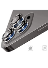 ALLY İphone 12 Pro 3D Metal Çerçeveli Kamera Lens Koruyucu