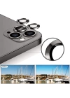 ALLY İphone 12 Pro 3D Metal Çerçeveli Kamera Lens Koruyucu