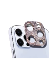 ALLY İPhone 12 Pro Kamera Koruyucu Lens Diamond Taş İşlemeli