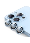 ALLY İPhone 13 Pro -13 Pro Max 3D Metal Çerçeveli Kamera Lens Koruyucu