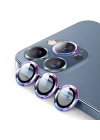 ALLY İPhone 13 Pro -13 Pro Max 3D Metal Çerçeveli Kamera Lens Koruyucu