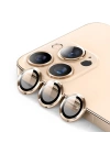 ALLY İPhone 13 Pro -13 Pro Max 3D Metal Çerçeveli Kamera Lens Koruyucu