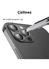 ALLY İPhone 13 Pro -13 Pro Max 3D Metal Çerçeveli Kamera Lens Koruyucu