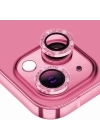 ALLY iPhone 14-14 Plus Diamond Taş İşlemeli Alüminyum Alaşımlı Kamera Lens Koruyucu