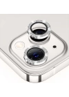 ALLY iPhone 14-14 Plus Diamond Taş İşlemeli Alüminyum Alaşımlı Kamera Lens Koruyucu