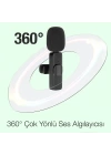 Ally K8 Type-C Tak Konuş Wireless Kablosuz Mini Yaka Mikrofonu Canlı Yayın Mikrofonu