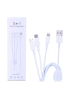 Ally Ma039-A Usb-Type-C, Micro Usb & Lightning 3in1 Usb Kablo