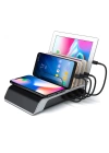 ALLY Multiport 10W Wireless Kablosuz Şarj Cihazı Organizer Stand