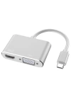 Ally Multiport Usb Type C To HDMİ+VGA HUB Çevirici Adaptör