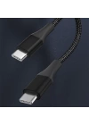 ALLY PD 100W 5A Hızlı Şarj Usb Type-C Kablo 1Metre Kevlar Kablo