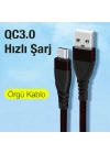 ALLY QC3.0 USB To Type-c Hızlı Şarj Kablosu