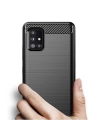 ALLY Samsung Galaxy A51 Brushed Carbon Fiber Silikon Kılıf