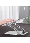 Ally  T602 Ayarlanabilir Katlanır Isı Havalandırmalı Alüminyum Laptop Standı