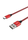 Ally Usb TYPE C 3.0A Hızlı Kopmaz Halat Usb Şarj Kablosu 1MM