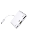 Ally Usb Type C 3İN1 Ethernet RJ45 Ve Usb Kamera Adaptörü NK107C