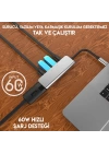 Ally Usb (Type-C to 5in1  Hdtv 2xUSB+2x PD) Hub Adaptör Çoklayıcı