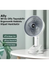 Ally W1  Ev Ofis Taşınabilir Ergonomik Kablolu Klipsli Vantilatör