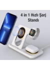 ALLY Y36 15W 4in1 iPhone Magsafe Apple Watch + Airpods Kablosuz Hızlı Şarj Standı