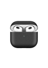 Apple Airpods 3. Nesil Zore Airbag 43 600D Karbon Fiber Kulaklık Kılıfı