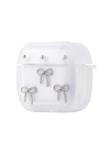 Apple Airpods 4 Zore Airbag 44 Airbag Tasarımlı Simli Şeffaf Kutup Kılıf