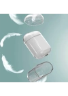 Apple Airpods Kılıf Şeffaf Sert Kristal Zore Airbag 14 Kılıf