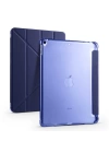 Apple iPad 10.2 2021 (9.Nesil) Kılıf Zore Tri Folding Kalem Bölmeli Standlı Kılıf