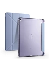 Apple iPad 10.2 2021 (9.Nesil) Kılıf Zore Tri Folding Kalem Bölmeli Standlı Kılıf