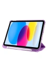 Apple iPad 11.Nesil 2025 Zore Smart Cover Kalem Bölmeli Standlı 1-1 Kılıf