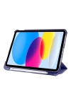 Apple iPad 11.Nesil 2025 Zore Smart Cover Kalem Bölmeli Standlı 1-1 Kılıf
