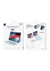 Apple iPad Air 10.9 2020 (4.Nesil) Wiwu Protective Gizli Kalem Bölmeli Klavyeli Kılıf