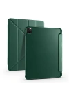 Apple iPad Pro 12.9 2022 M2 Kılıf Zore Tri Folding Kalem Bölmeli Standlı Kılıf
