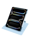 Apple iPad Pro 13 2024 Kılıf Zore Termik Kalem Bölmeli Dönebilen Standlı Kılıf