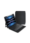 Apple iPad Pro 13 2025 M5 Zore Border Keyboard Bluetooh Bağlantılı Standlı Klavyeli Tablet Kılıfı