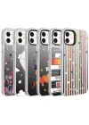 Apple iPhone 11 Kılıf Desenli Zore Silver Sert Kapak