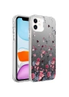 Apple iPhone 11 Kılıf Desenli Zore Silver Sert Kapak