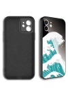 Apple iPhone 11 Kılıf Kamera Korumalı Desenli Sert Silikon Zore Epoksi Kapak