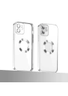 Apple iPhone 11 Kılıf Kamera Korumalı Logo Gösteren Zore Omega Kapak