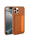Apple iPhone 11 Kılıf Kartlıklı Zore X-Kart Silikon Kapak