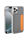 Apple iPhone 11 Kılıf Kartlıklı Zore X-Kart Silikon Kapak