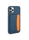 Apple iPhone 11 Kılıf Kartlıklı Zore X-Kart Silikon Kapak