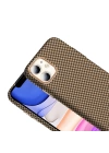 Apple iPhone 11 Kılıf M-safe Şarj Özellikli Karbon Fiber Görünümlü Zore Gros Kapak