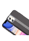 Apple iPhone 11 Kılıf M-safe Şarj Özellikli Karbon Fiber Görünümlü Zore Gros Kapak