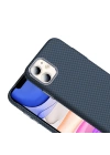 Apple iPhone 11 Kılıf M-safe Şarj Özellikli Karbon Fiber Görünümlü Zore Gros Kapak