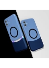 Apple iPhone 11 Kılıf M-Safe Şarj Özellikli Mıknatıslı Zore Duble Kapak