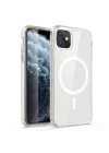 Apple iPhone 11 Kılıf M-safe Şarj Özellikli Parlayan Simli Saydam Renkli Zore Allstar Kapak