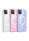 Apple iPhone 11 Kılıf M-safe Şarj Özellikli Parlayan Simli Saydam Renkli Zore Allstar Kapak