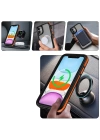 Apple iPhone 11 Kılıf M-safe Şarj Özellikli Renkli Kenar Airbag Şeritli Zore Lamer Kapak