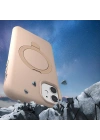 Apple iPhone 11 Kılıf M-safe Şarj Özellikli Standlı Zore Samara Kapak